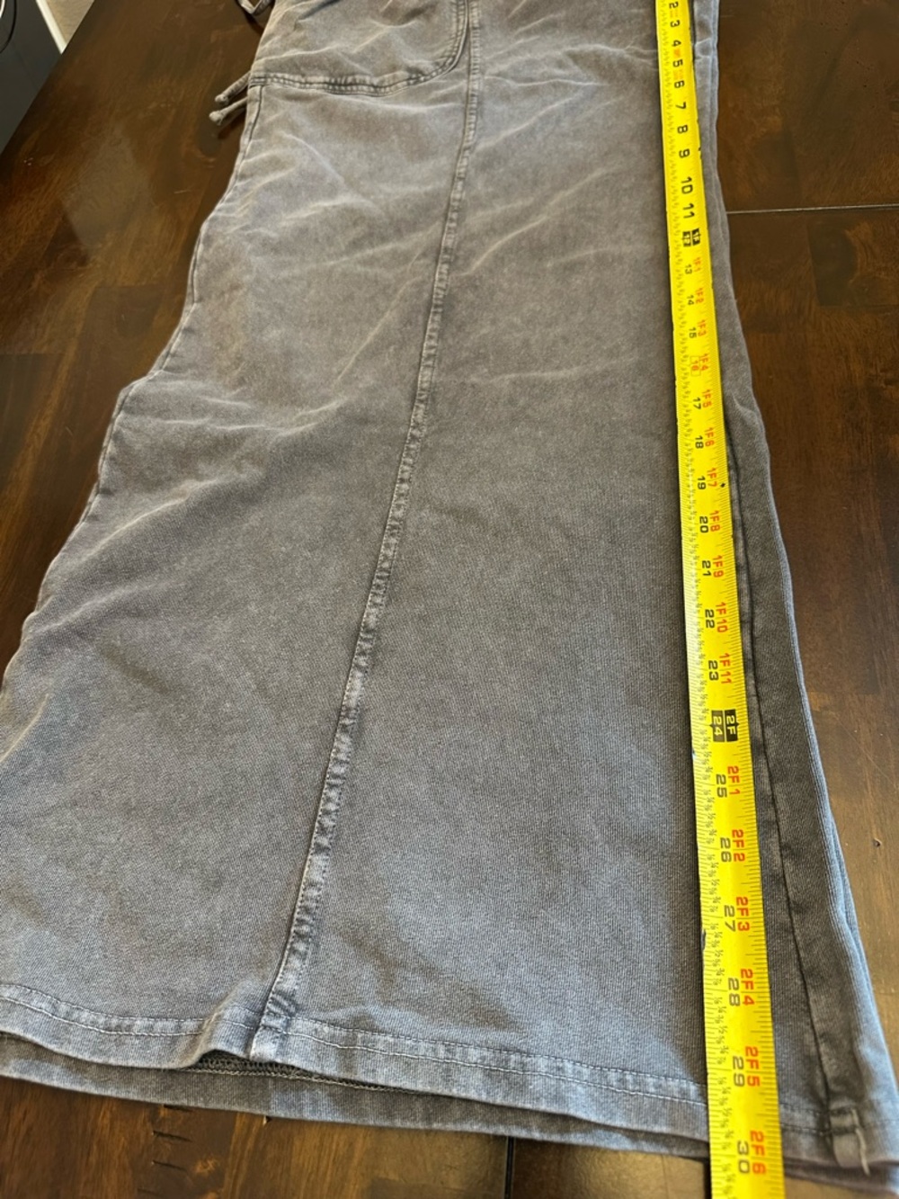 NWT Easel Mineral Wash French Terry Wide Leg Pants Small - Picture 11 of 11
